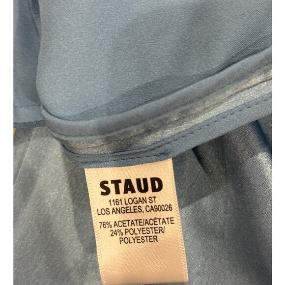 Staud Womens Luisa Pant, Blue - Picture 9 of 9